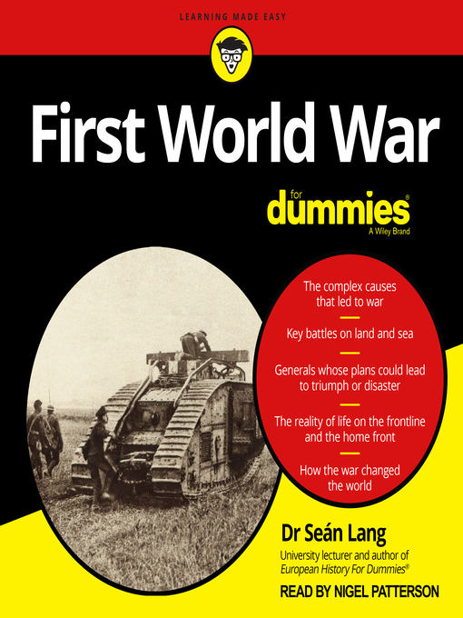 Title details for First World War for Dummies by Dr. Sean Lang - Wait list